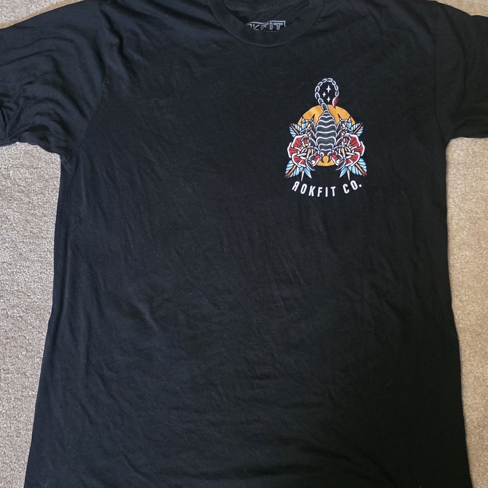 Rokfit Black Graphic Men's Shirt